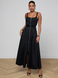 L'AGENCE Rima Maxi Dress in Black in Black – Image 1