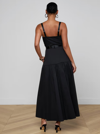 L'AGENCE Rima Maxi Dress in Black in Black – Image 2
