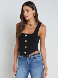 Saga Knit Tank Top by L'AGENCE - View 5