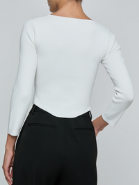 Sasha Knit Corset Top by L'AGENCE - View 2