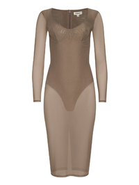 Sorella Mesh Midi Dress by L'AGENCE - View 4