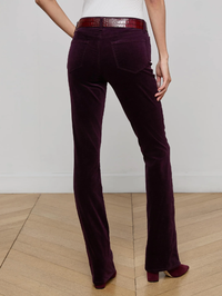 Stevie High Rise Velvet Jean by L'AGENCE - View 2