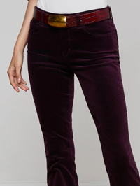 Stevie High Rise Velvet Jean by L'AGENCE - View 3