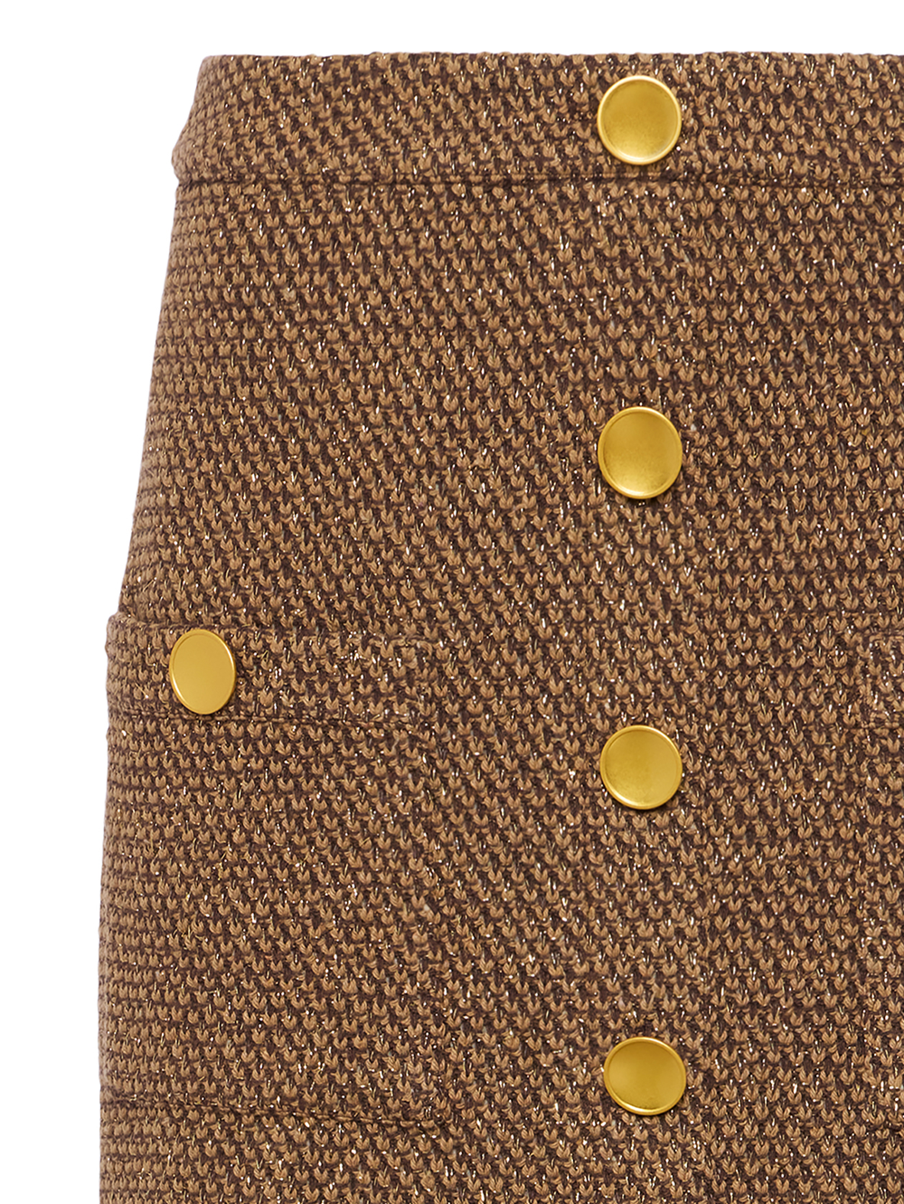 Zander Button Mini Skirt