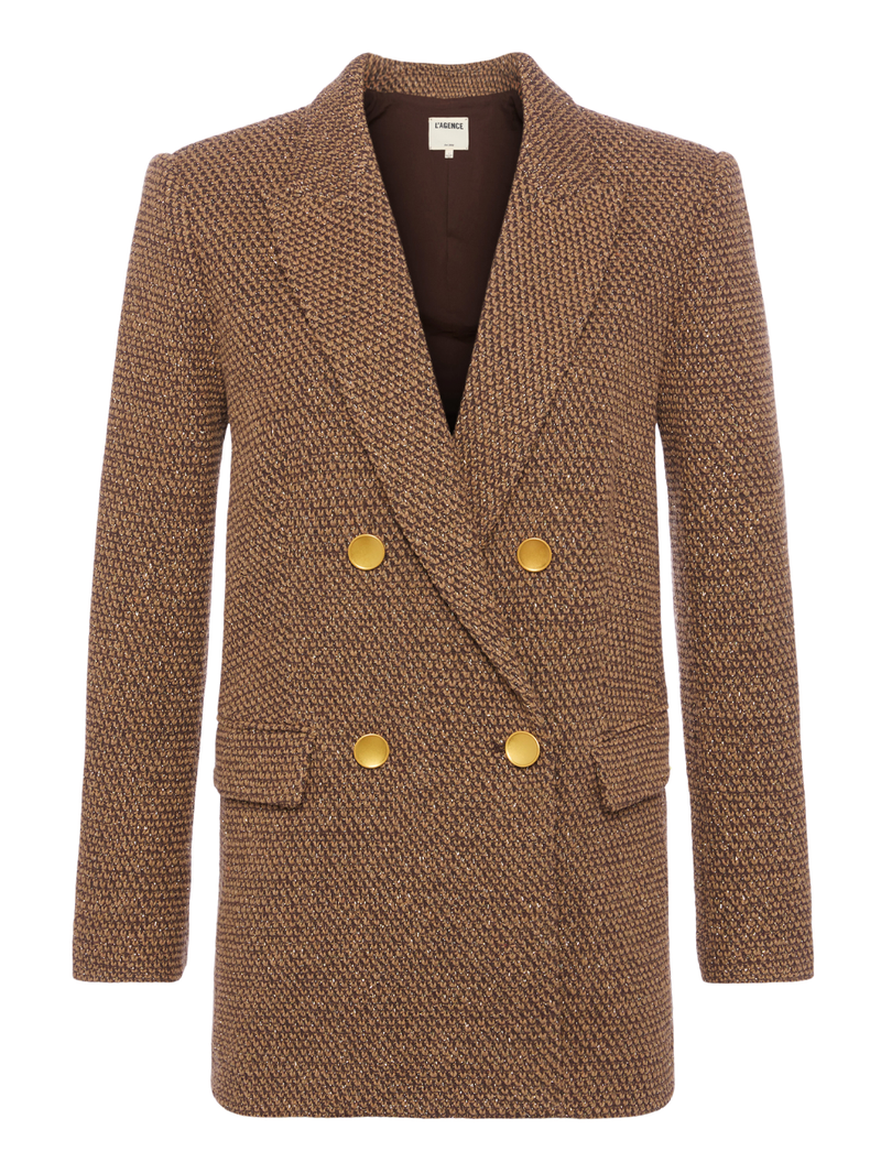 Riva Double Breasted Knit Blazer