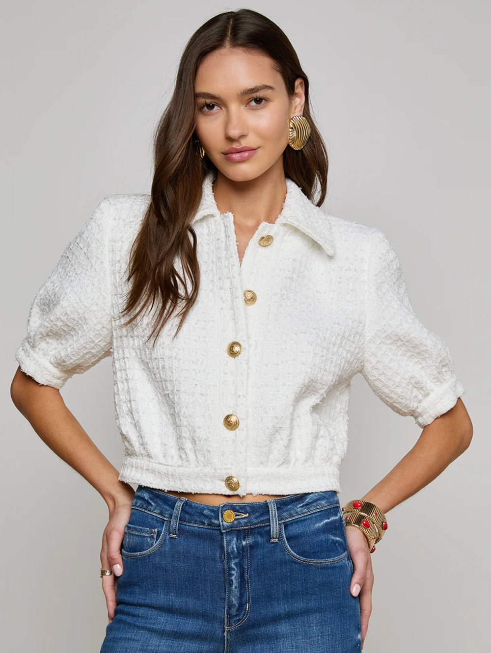 Cove Cropped Tweed Jacket
