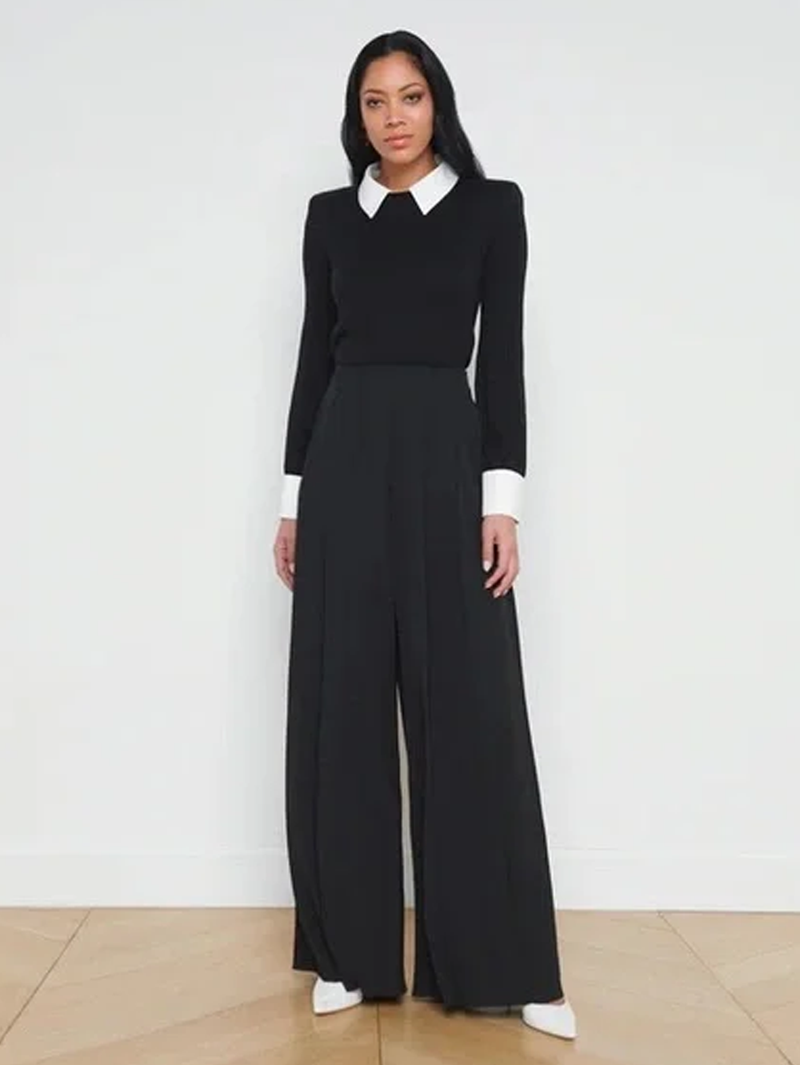 April Poplin Collar Pullover Top