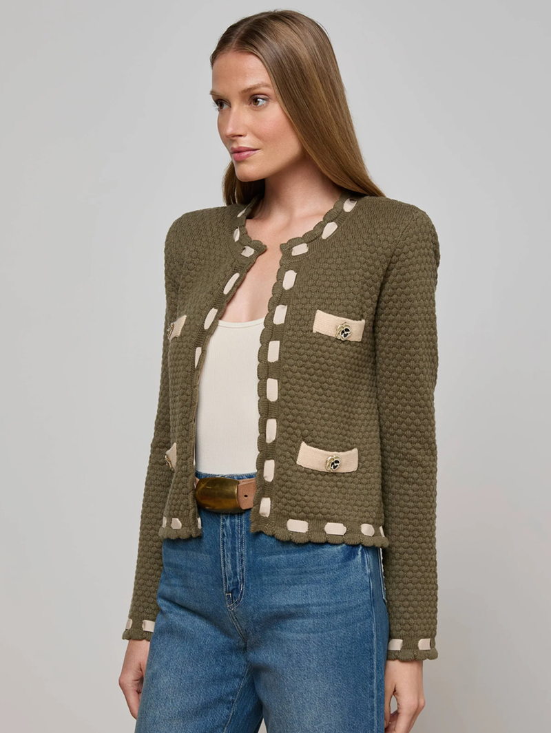 Astor Contrast Trim Cardigan