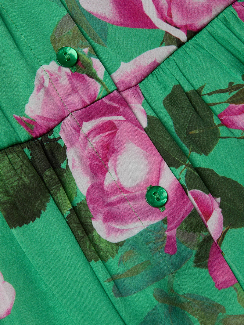 Virlen Satin Shirt Dress
