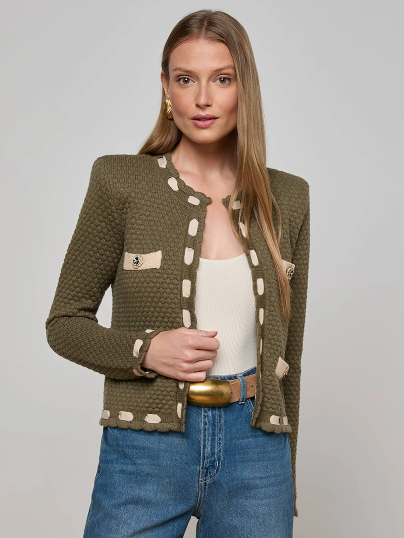 Astor Contrast Trim Cardigan