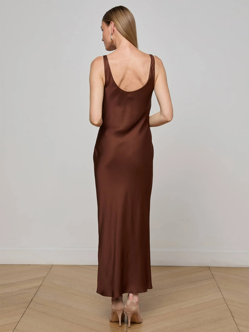 Akiya Satin Maxi Dress