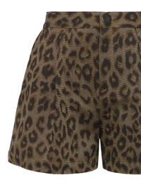 Saige Leopard Safari Short