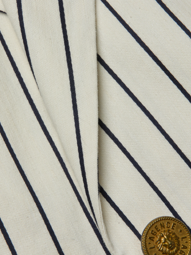 Izzie Striped Cropped Blazer