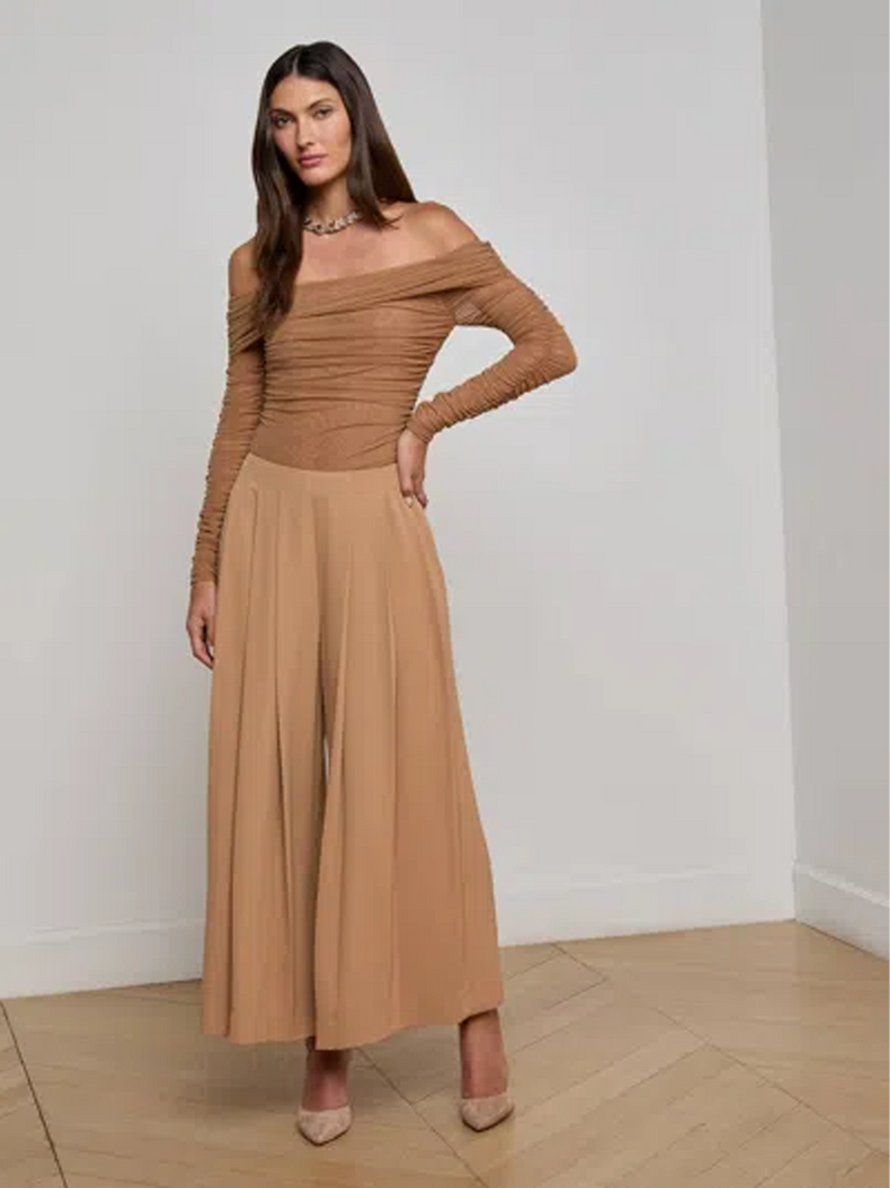Novalynn Cropped Pleated Pant