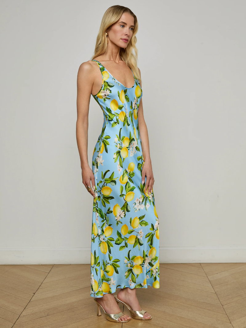 Akiya Satin Maxi Dress