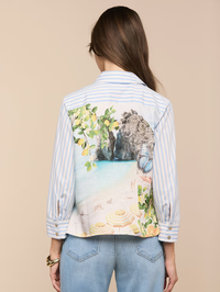 Fawn Beach Print Shirt