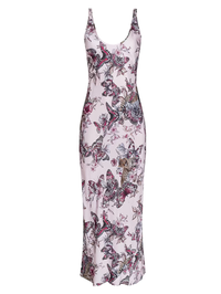 Akiya Satin Butterfly Maxi Dress