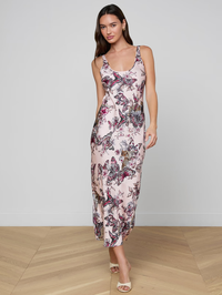 Akiya Satin Butterfly Maxi Dress