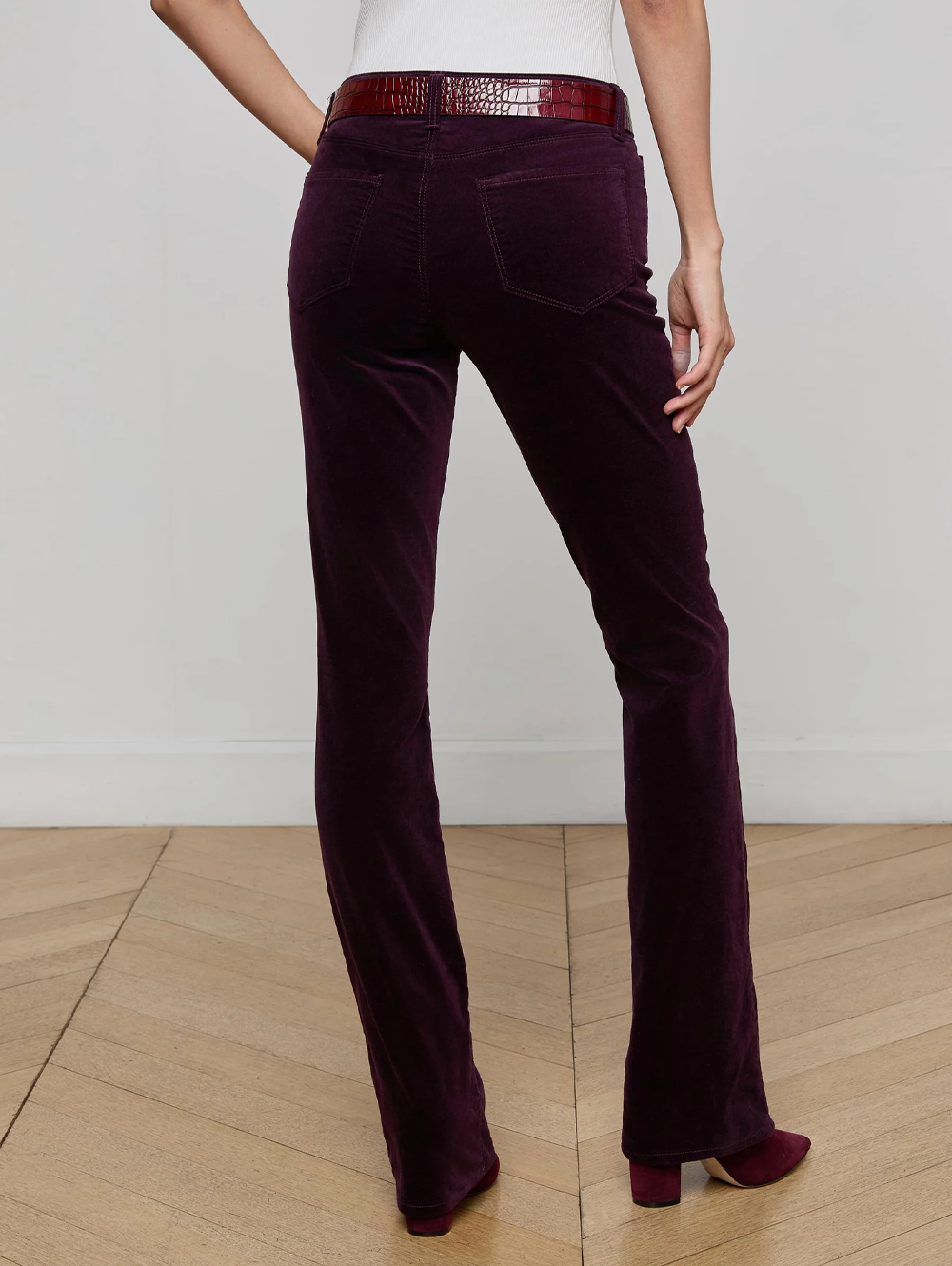 Stevie High Rise Velvet Jean