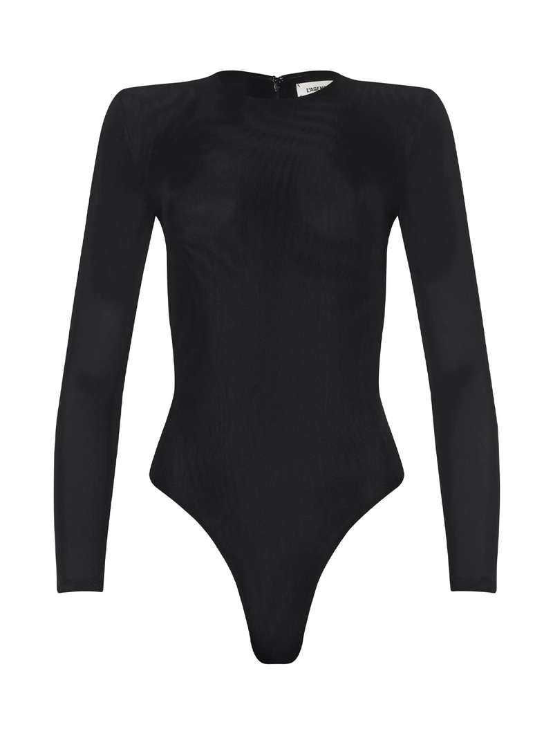 Trista Padded Shoulder Bodysuit