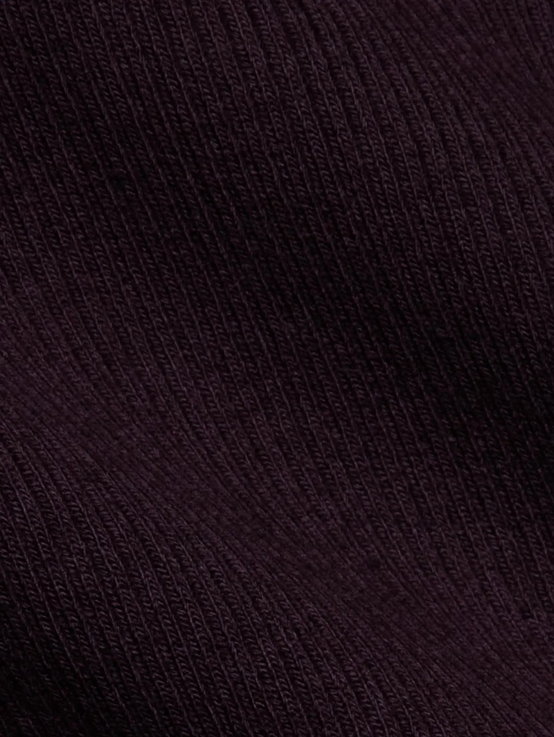 Elara Scoopneck Bodysuit in Dark Malbec