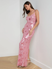Karma Sequin Floral Maxi Dress