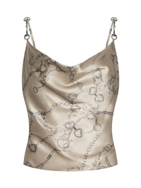 Calista Silk Camisole in Soft Macadamia