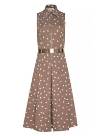 Kylo Shirt Dress in Cardamom Polka Dot
