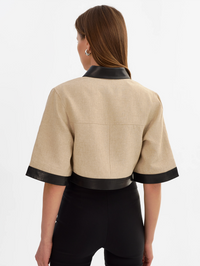 Caprice Jacket in Black/Beige