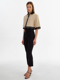 Caprice Jacket in Black/Beige