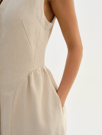 Tamika Dress in Natural