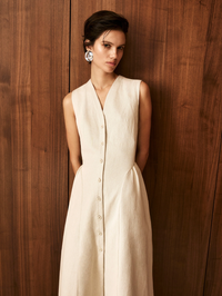 Tamika Dress in Natural