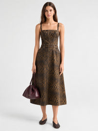 Jovie Bustier Midi Dress in Zephyr