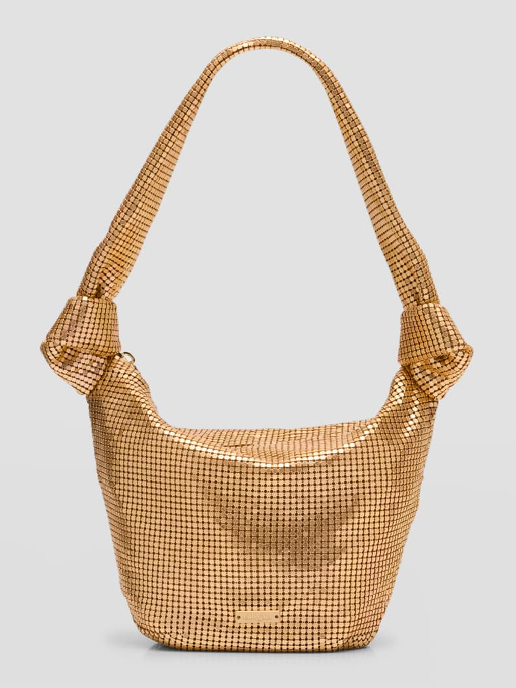 Gia Brushed Brass Shoulder Bag