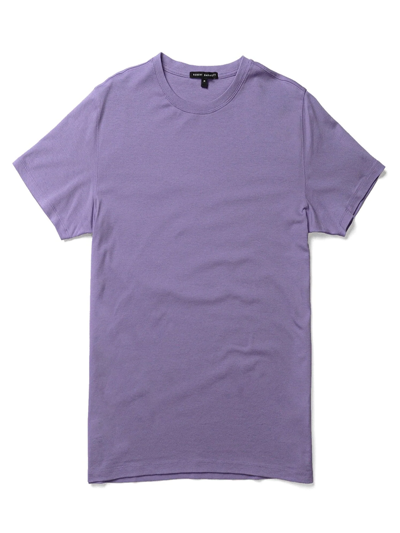 Short Sleeve Crew in Lavender Leaf