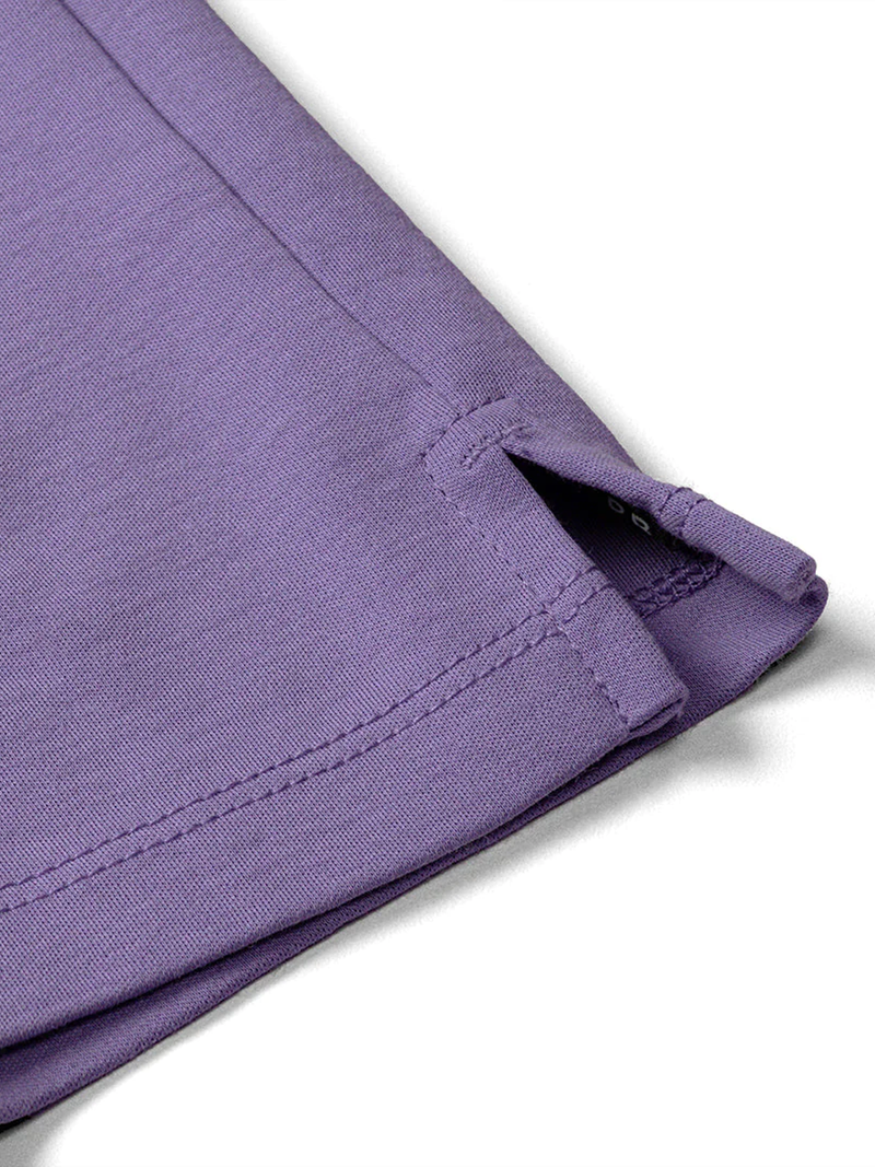 Short Sleeve Crew in Lavender Leaf
