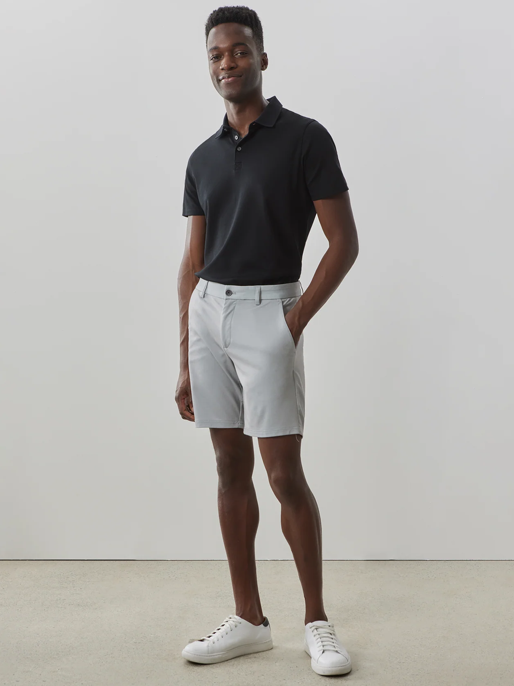 Lomita Short in Light Grey