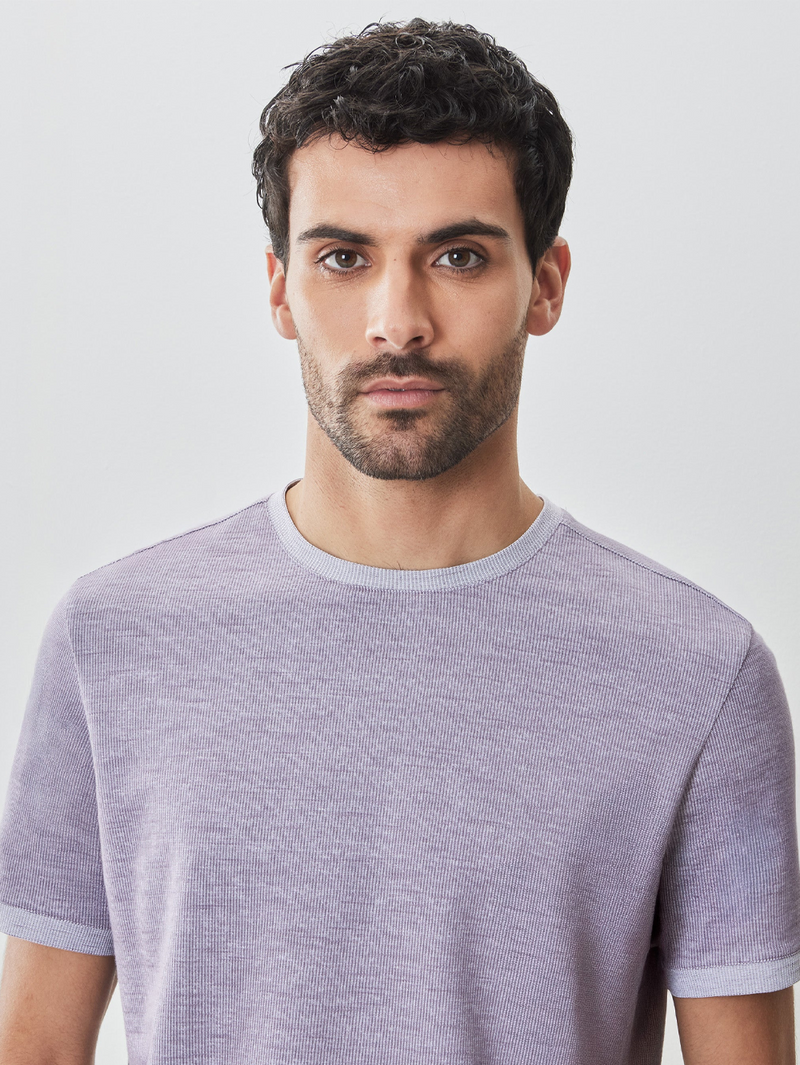 Marsh Crewneck Tee in Purple