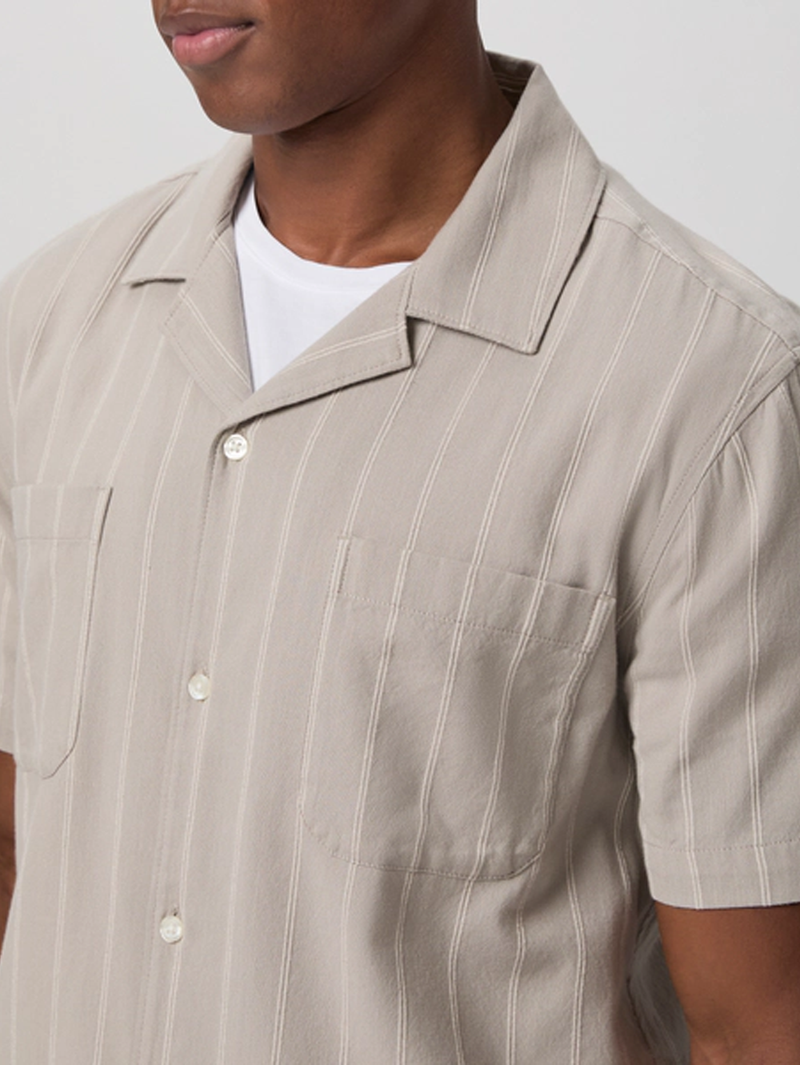 Jacobson Shirt in Faint Thunder Stripe