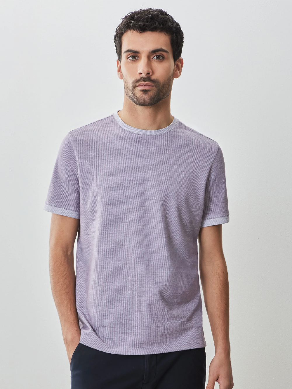 Marsh Crewneck Tee in Purple