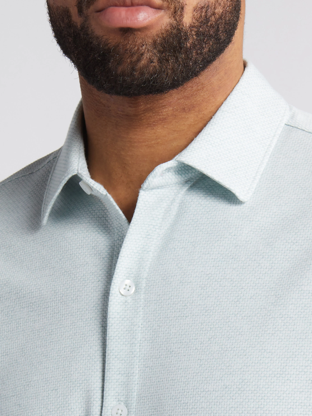 Keyes Short Sleeve Knit Button-Up Shirt