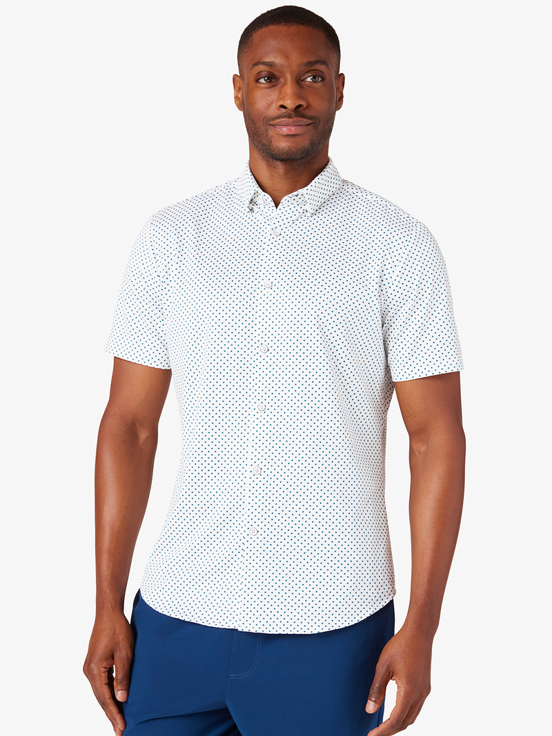 Halyard Short Sleeve in Balsam Dot