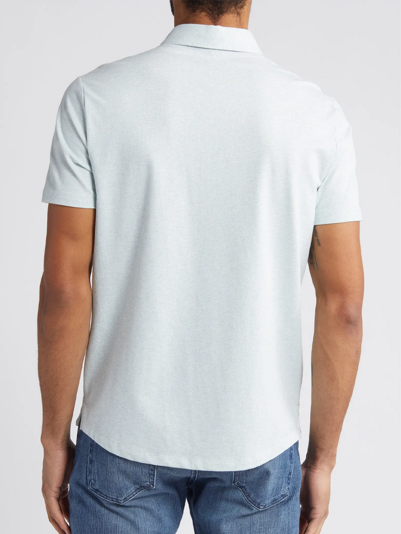 Keyes Short Sleeve Knit Button-Up Shirt