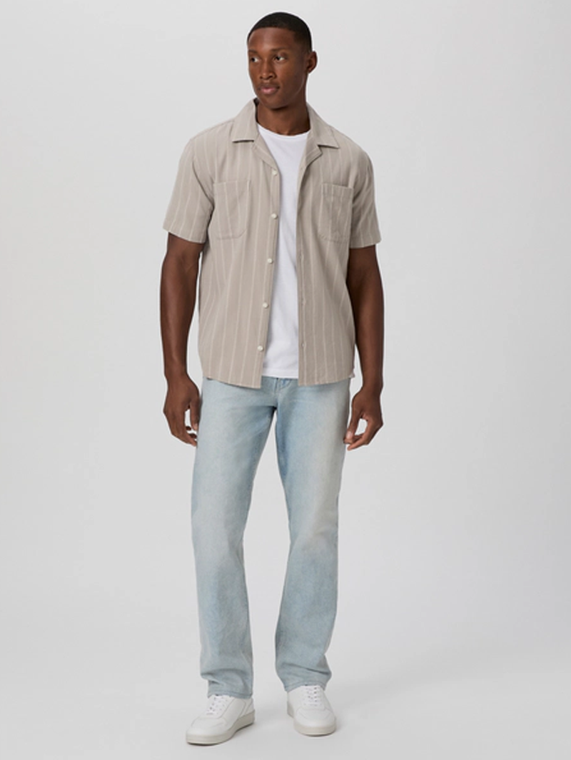 Jacobson Shirt in Faint Thunder Stripe
