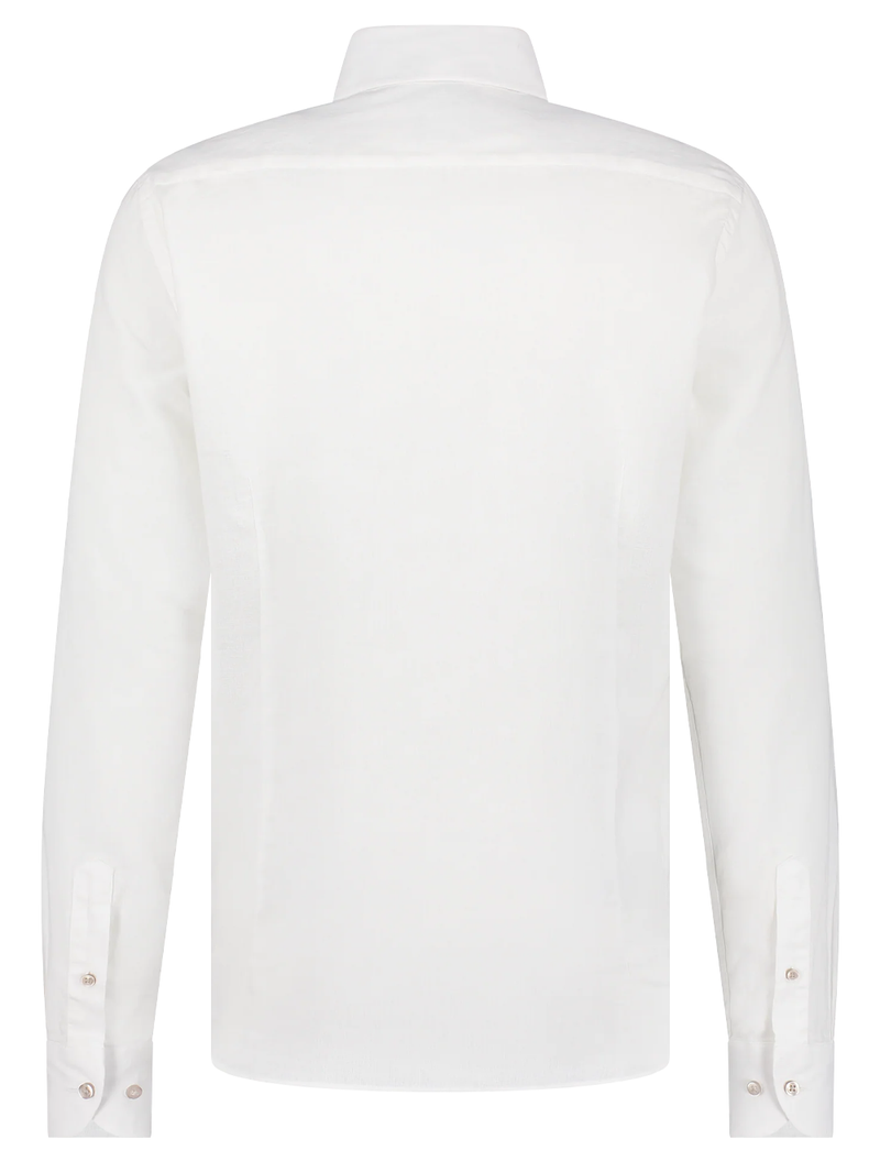 Breeze Linen Long Sleeve Shirt in White