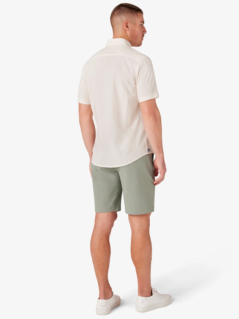 Leeward Short Sleeve in Peach Triangle Geo