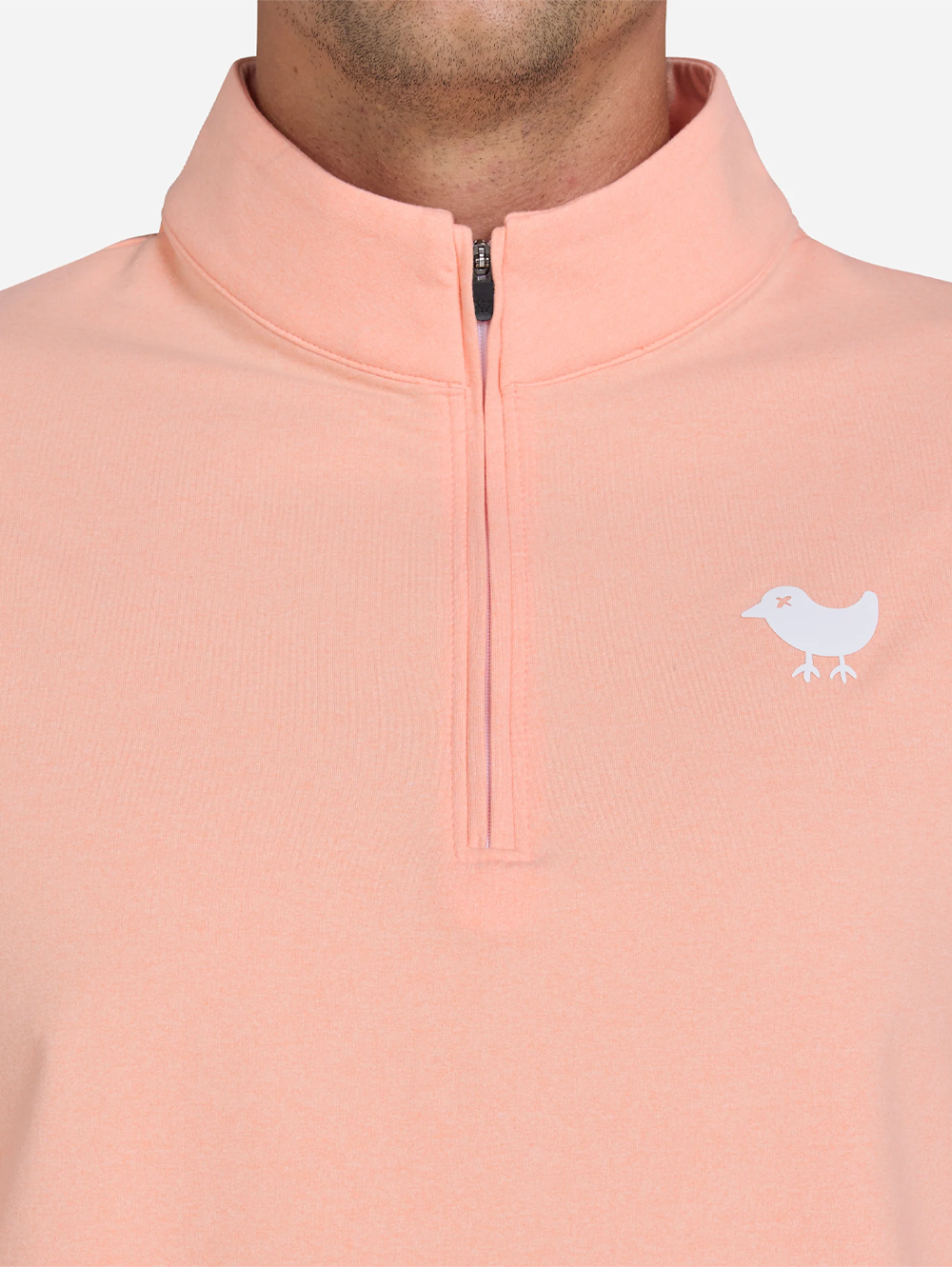 Quarter Zip Pullover in Light Clay