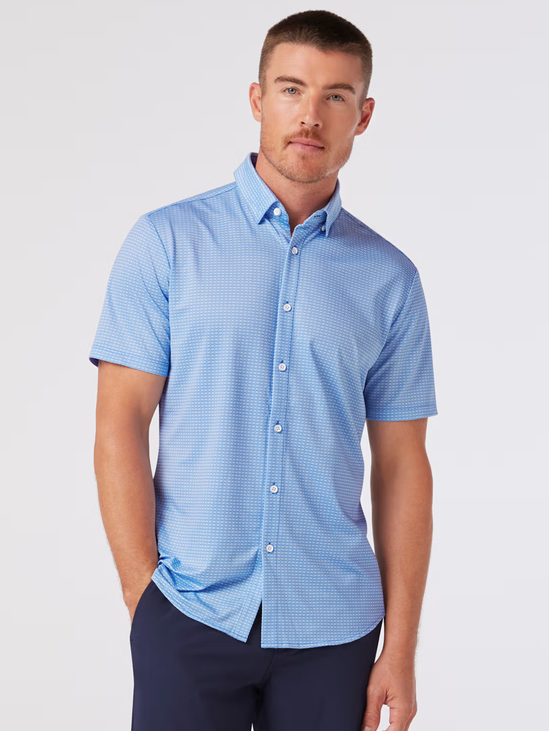 Halyard Short Sleeve in Provence Woven Tile