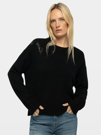 Markuz LC Snake Sweater in Black