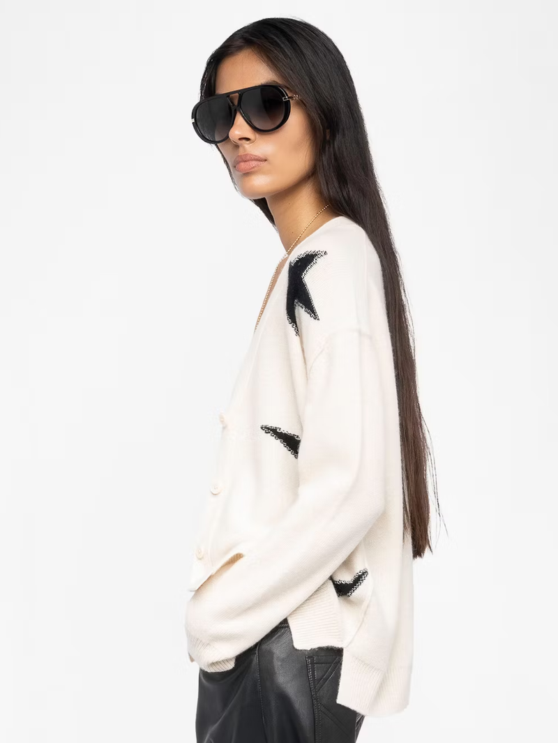 Mirkaz Stars Cashmere Cardigan